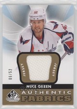2012-13 SP Game Used Edition Authentic Fabrics Gold /52 Mike Green #AF-GR