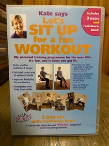 Kate says Let's sit up for a Fun Workout R2 DVDs 1 2 3 (exercise / fitness) - Picture 1 of 2