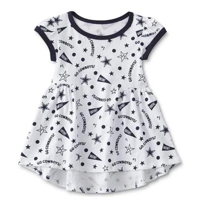 Vestido NFL Dallas Cowboys Niñas Pequeñas Estampado Completo Bebé Infante Niño Pequeño Foto 1 de 3