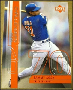 1999 Upper Deck Challengers For 70 Sammy Sosa Insert Card #C2 Chicago Cubs NRMT - Picture 1 of 3