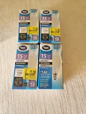 Great Value CA1.5W50 Lamp Bulb - 4 Pack - Image 1 of 3
