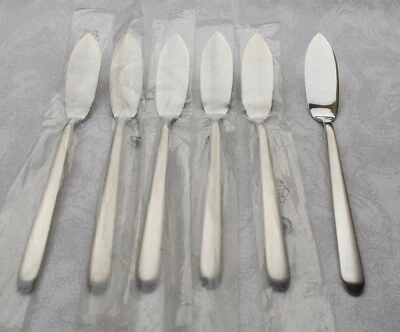 *RAR* BSF Chiaro Set 6 Fischmesser Edelstahl matt 18/10 Fabrikneu OVP - Bild 1 von 3