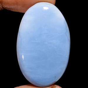 Natural Owyhee Blue Opal Oval Cabochon Loose Gemstone 43.5 Ct 38X24X7 mm X-19116