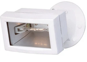 SATC0 LIGHTING 76-510 SF76-510 1LT WHITE WH HALOGN FLOODLIGHT FIXTURE - Picture 1 of 1