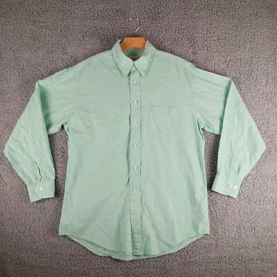 Brooks Brothers 346 Men's Medium Slim Fit Non Iron Sage Celery Green Long Sleeve - Image 1 of 4