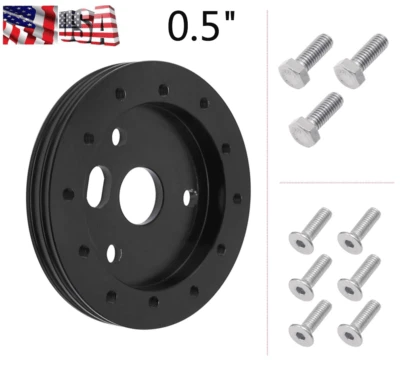 Buje de aluminio de 0,5" para vehículo todoterreno volante universal de 6 orificios a 3 orificios Foto 1 de 4