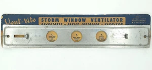 1950s NOS Retro Vent-rite Storm Window Ventilator NEW Inter City MFG Detroit MI - Picture 1 of 7