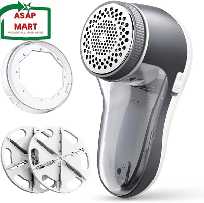 POPCHOSE TECHNOLOGY POPCHOSE Fabric Shaver, Lint Remover for Clothes, Electric Lint Shaver with 6-Le