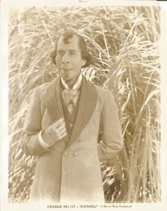 Vintage 1929 George Arliss as Disraeli Glossy Sepia 8x10 Publicity Photograph - Picture 1 of 2