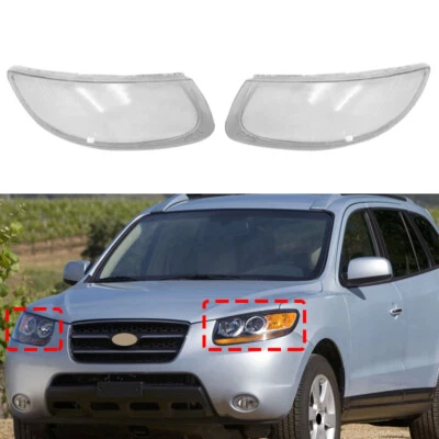 Headlight Lens Cover Shell Housing +Sealant Glue For Hyundai Santa Fe 2007-2012 - image 1 of 4