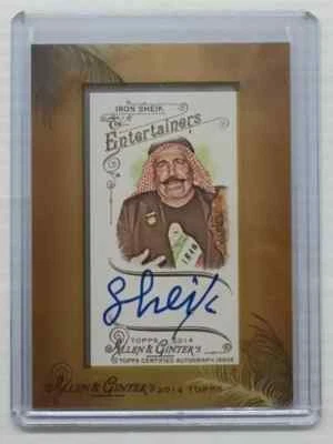 2014 Topps Allen & Ginter Iron Sheik Entertainers Framed Mini Auto #AGA-TSH - Image 1 of 2
