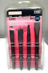 CRAFTSMAN 918687  (4) Piece Chisel Cutter/Punch Set for Pneumatic Impact Hammer - Picture 1 of 2