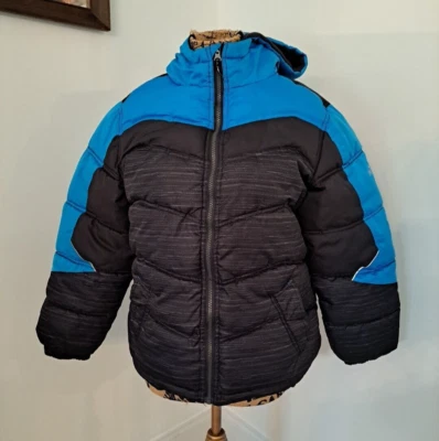 Chaqueta acolchada de invierno Pacific Trail para niños jóvenes negra azul abrigo grande (14/16) Foto 1 de 4