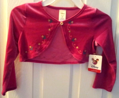 Vestido Disney Rosa Capa Frozen Princesa Anna Niño Pequeño Talla 3T Manga Larga Brillante Foto 1 de 4