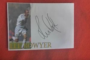 Lee Bowyer HAND SIGNED COVER SOCCER STAR - Picture 1 of 1