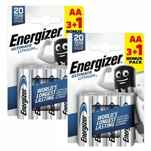 8 x Energizer AA ULTIMATE Lithium Batteries 1.5v LR6 L91 Digital Camera 2048 exp - Picture 1 of 12