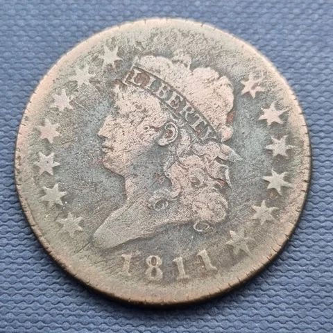 1811 Classic Head Large Cent 1c Better Grade Cleaned #50788 Cover