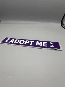 1 “Adopt Me” Dog Leash Sleeve for Rescue Dogs - Purple - Picture 1 of 2