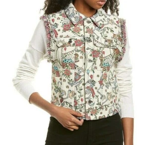 Zadig & Voltaire Kio Deluxe Tapestry Brocade Vest Size Medium NEW!!! - Picture 1 of 6