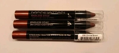 3 x Manhattan 030 Divine Brown Eyeshadow Stick (3 x 3,25ml) - NEU! Endless Stay - Bild 1 von 2