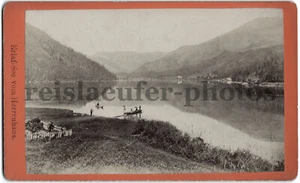 Erlaf-See vom Herrenhaus. Nicolaus Kuss. Orig.-CdV-Photo um 1880 - Picture 1 of 3