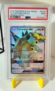 Pokémon TCG - Turtonator GX SV52/SV94 S&M Hidden Fates Full Art - Mint PSA9 - Picture 1 of 2