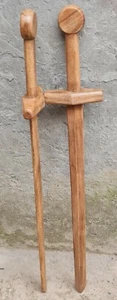 Medieval Sword One Hand Practice Wooden Handmade Blade Replica - Picture 1 of 4