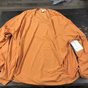 Athleta Women's Orange Ultimate Textured Long Sleeved Train Top Size 3x - Picture 1 of 5