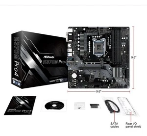 ASRock Intel H370 chipset Micro ATX motherboard H370M Pro4 - Photo 1/5