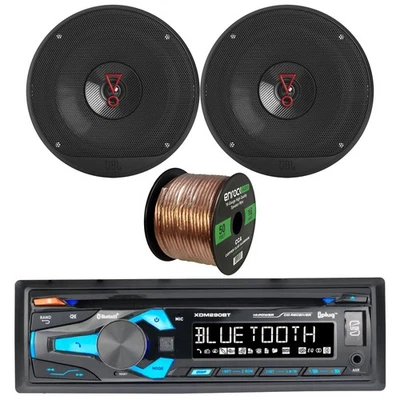 Dual XDM290BT 1DIN Bluetooth Receiver 2x JBL 5.25" 200W Coax Car Speakers + Wire - Image 1 of 4
