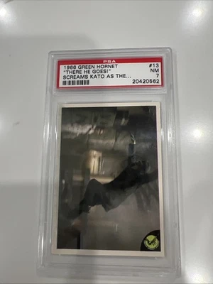 1966 Donruss Green Hornet Card # 13 PSA 7 NM - Image 1 of 4