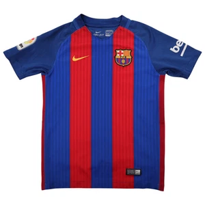 Camiseta Barcelona Home 2016/17 Nike Niños Dri-Fit Talla 8 - 10 Años Manga Corta - Imagen 1 de 9