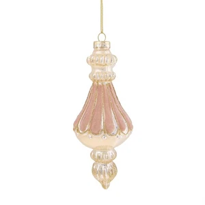 BIANCHI DINO - Sfera Pendaglio Albero di Natale Velluto Rosa Decorazione Nataliz - Foto 1 di 1