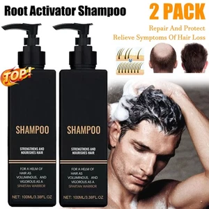 2X Spartan Shampoo,Spartan Root Activator Shampoo,Natural Hair Regrōwth Shampoos - Picture 1 of 12