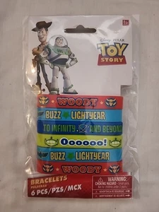 Disney Pixar Toy Story Gummi Silikon Armbänder 6 Stück Party Gastgeschenk - Bild 1 von 2