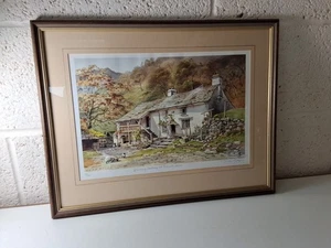 Judy Boyes Signed Print Framed 53 x 42cm " Spinning Gallery At Tilberthwaite " - Picture 1 of 7