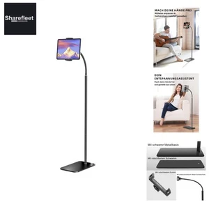 Tablet-Bodenständer, um 360 Grad drehbarer Metall-Tablet-Halter mit flexiblem... - Bild 1 von 11