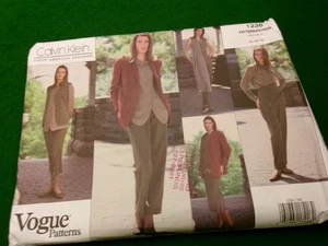 VOGUE Calvin Klein sewing pattern #1236  UNCUT size 14-18 - Picture 1 of 2