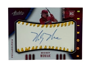 2021 Absolute Baseball Rookies Mickey Moniak #135 Rookie Auto RC #’d /19 - Picture 1 of 4
