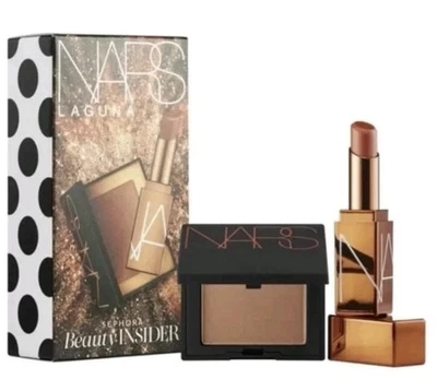 NARS Laguna Mini SET ~ Polvo Bronceador 2.5g + Bálsamo Labial Afterglow 1.1g Nuevo en Caja Foto 1 de 4