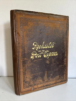 Rochester, New York and the Post Express -Rare Antique Leather Book History 1895 - Image 1 of 4