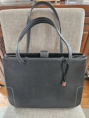 BALLY Black Leather Tote Bag Business  - Image 1 of 4