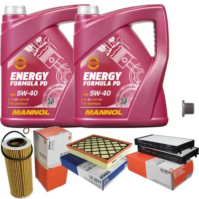 Mahle Inspección Set 10L mannol Energía Fórmula Pd 5W-40 para BMW X5,Xdrive35d - Imagen 1 de 4