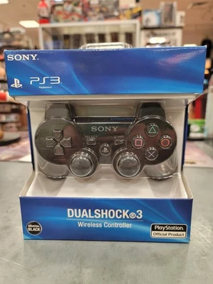 Sony PlayStation 3 PS3 Dualshock Controller OEM Charcoal Black New Sealed - Image 1 of 4