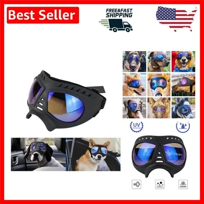 Durable Clear Dog Sunglasses - Anti-UV Eye Protection for Medium to Large Breeds - Image 1 of 4