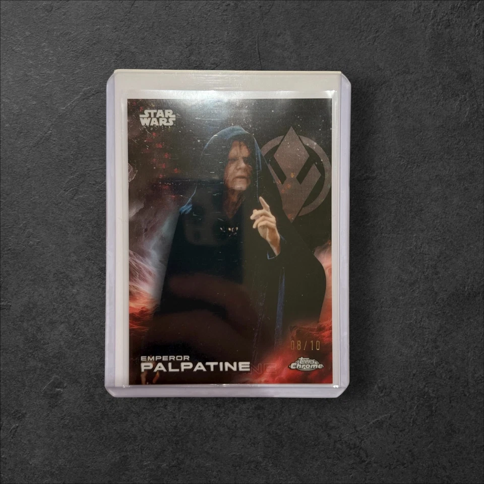 Refrator de lava preto 2025 Topps Chrome Star Wars Emperor Palpatine /10 - Imagem 1 de 1