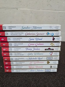 Harlequin Presents Book lot of 10 PB 2000 May Penny Jordan Michelle Reid - Foto 1 di 12
