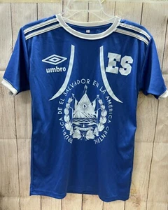 Umbro El Salvador Futbol Jersey Blue ES Soccer Camisa America Central NWOT Men S - Picture 1 of 10