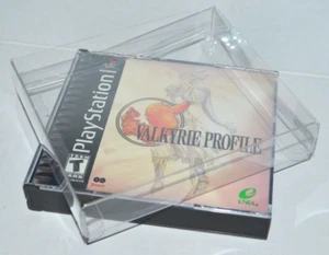 50 Double Video Game Plastic Protectors Cases Display For Sony PlayStation 1 PS1 - Picture 1 of 10