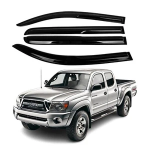 Fits 2005-2015 Toyota Tacoma Double Cab Window Visor Sun Rain Deflector Guard - Bild 1 von 8